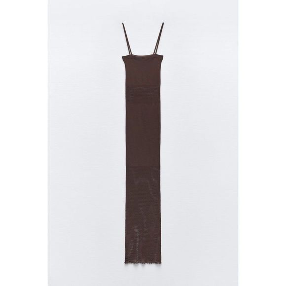 ZARA SEAMLESS FITTED MESH DRESS size x-small small - Picture 8 of 10